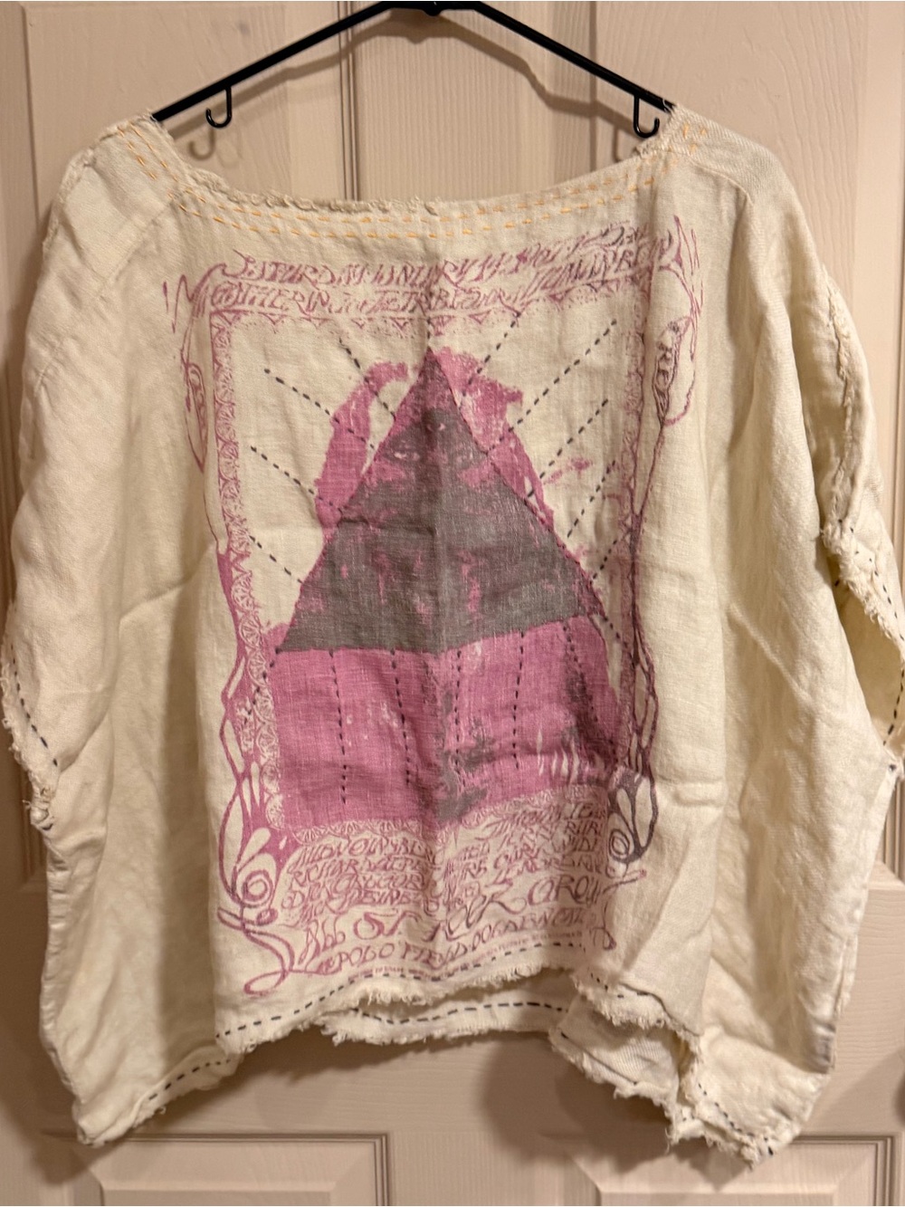 Magnolia Pearl Sufi Bretta linen blouse tunic poncho top rainbow warrior